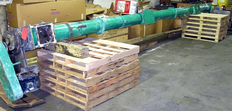 Tubular Screw Conveyor Augers, 10" diameter x 28